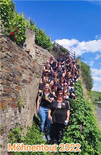 Die Koberner Möhnen während ihrer Tour.  Quelle: „Fidele Frauen“ Kobern