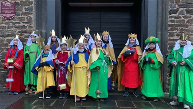 Die Koberner Sternsinger. Quelle: St. Lubentius Kobern