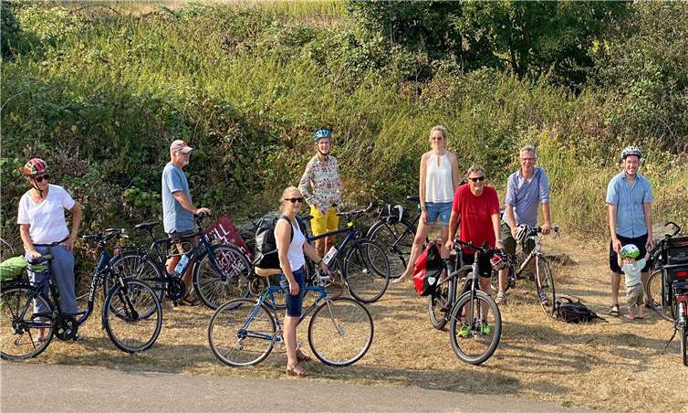 Die Koblenzer GRÜNEN fuhren von der Innenstadt nach Kesselheim. Foto: Bündnis90/DIE GRÜNEN KV Koblenz