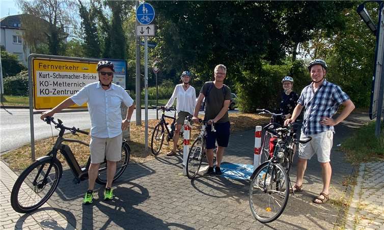 Die Koblenzer GRÜNEN fuhren von der Innenstadt über Metternich nach Rübenach. Foto: BÜNDNIS90/DIEGRÜNEN Kreisverband Koblenz