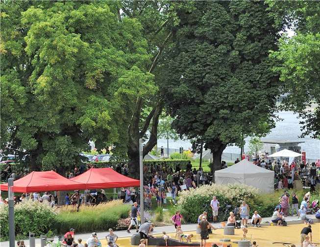 Die Koblenzer Gartenkultur lädt auch in diesem Jahr alle kleinen Wasserratten in den Park am Deutschen Eck ein.Foto: KOGA