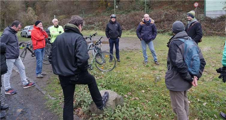 Die Koblenzer Grünen während ihre Vor-Ort-Termins.Quelle: Grüne Koblenz