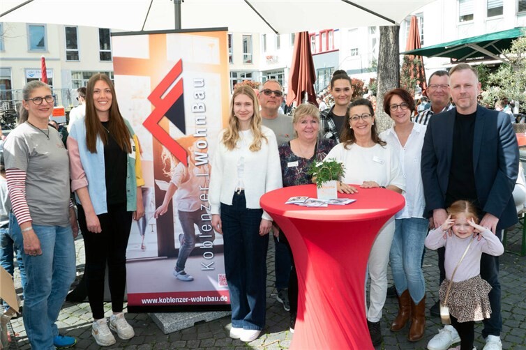 Die Koblenzer Wohnbaugesellschaft mbH war auch bei „Koblenz blüht“ mit einem Stand vertreten.