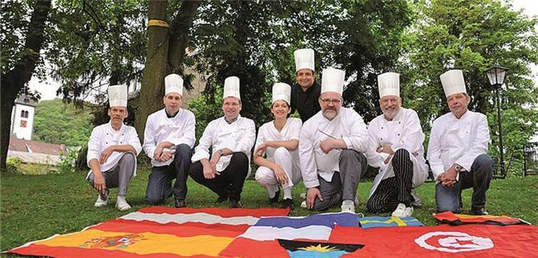 Die Köche freuen sich auf eine tolle kulinarische Woche. privat