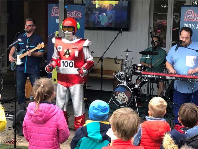 Die Kölner Kinderrockband Pelemele sorgte für gute Stimmung. Foto: privat