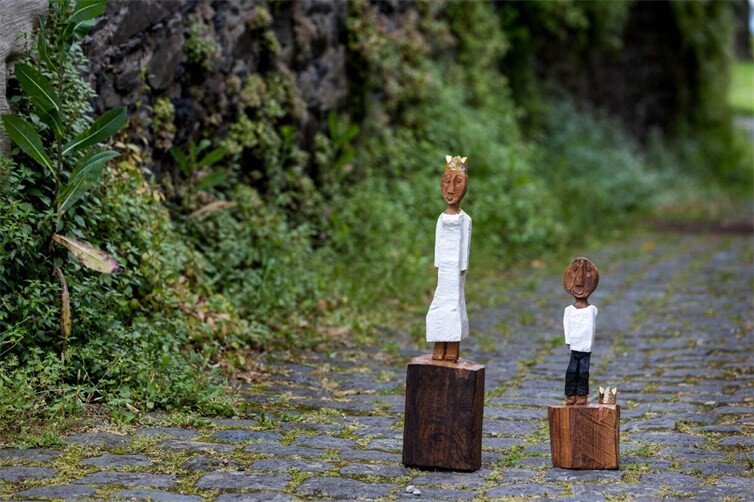 Die Königsfiguren von Ralf Knoblauch spielen bei den „Exerzitien im Alltag“ eine Rolle.