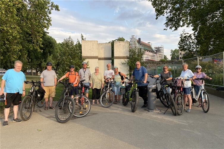 Die Kolping-Radler am Deutschen Eck.