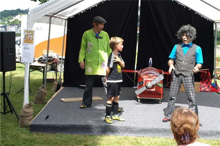 Die Komiker Micha Messermann und Bille Billewitz sind beim Toyota Familienfest am Samstag mit von der Partie