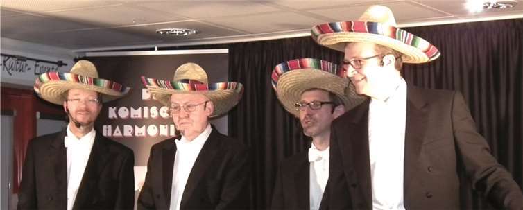 „Die Komischen Harmoniker“ werden in Treis-Karden Gesang der Spitzenklasse bieten.privat