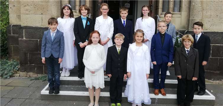Die Kommunionkinder aus Miesenheim. Fotos: privat