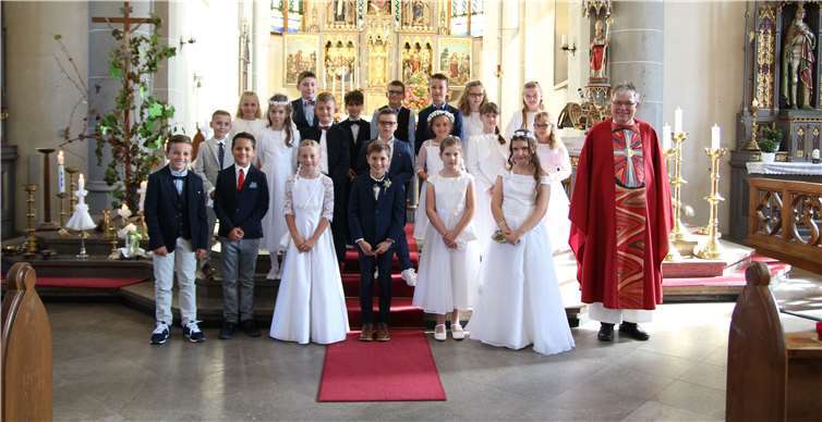 Die Kommunionkinder aus Plaidt.