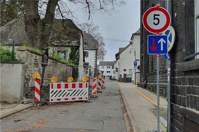 Die Komplettsperrung in der Obermendiger Fallerstraße ist aufgehoben. Foto: VG-Verwaltung Mendig/Anett Weiß