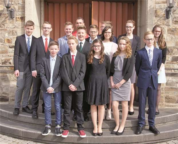 Die Konfirmanden der Gruppe Wächter. privat