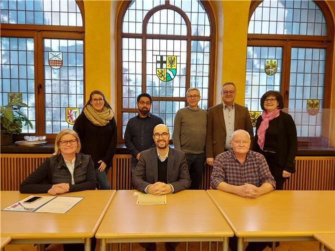 Die Kreiswirtschaftsförderung, das „Büro Aufbau“ des Kreises und die Kammern trafen sich zum Austausch über den Stand des Aufbaus bei Betrieben und Unternehmen im Kreis Ahrweiler. Foto: Kreisverwaltung Ahrweiler