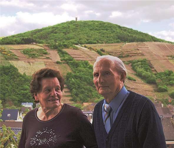 Die Kreuzbergs haben immer Blick auf den Krausberg. -WITE-