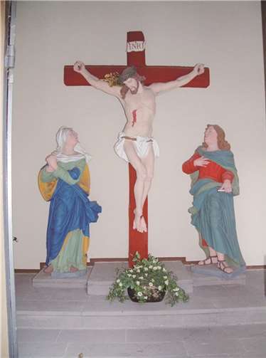Die Kreuzigungsgruppe aus dem Kloster Tönisstein. privat