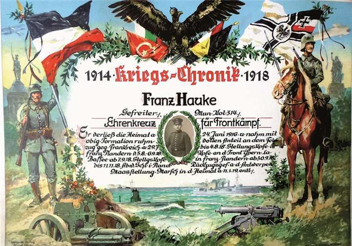 Die Kriegsurkunde, die heute zum Symbol des Friedens wurde.