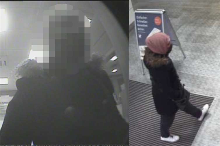 Die Kripo Neuwied fahndet nach dieser Frau.  Fotos: Polizei