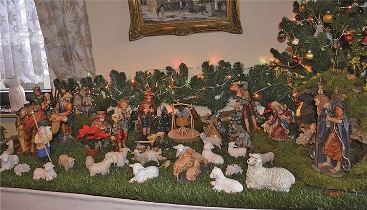 Die Krippe im Hause von Hans und Gertrud Schorn. AB