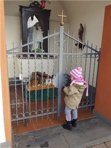 Die Krippe in Marienkapelle an der Dorfstraße. Fotos: Andreas Thomas