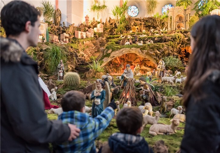 Die Krippe ist eine Attraktion für Groß und Klein.