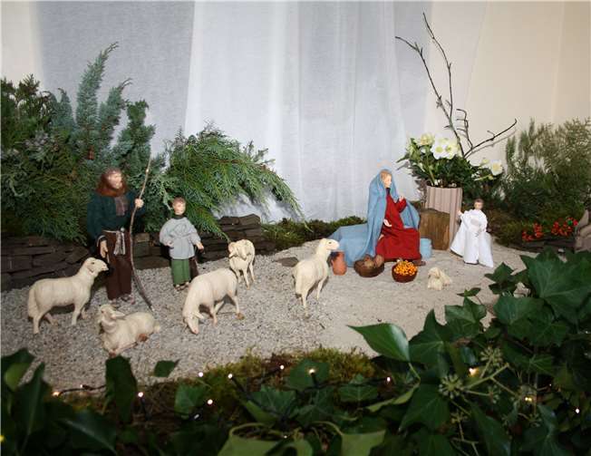Die Krippenlandschaft bleibt noch bis zum Fest der Taufe des Herrn am Sonntag, 13. Januar 2019, aufgebaut.privat