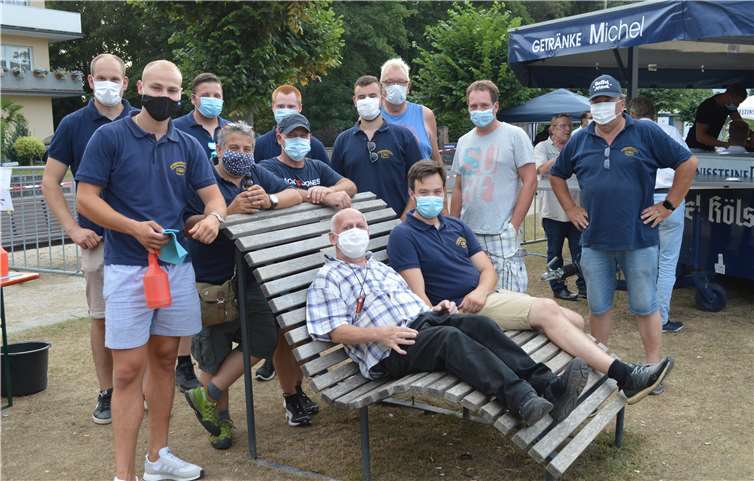 Die Kripper Junggesellen haben ein erfolgreiches, coronagerechtes Rheinuferfest organisiert. Foto: AB