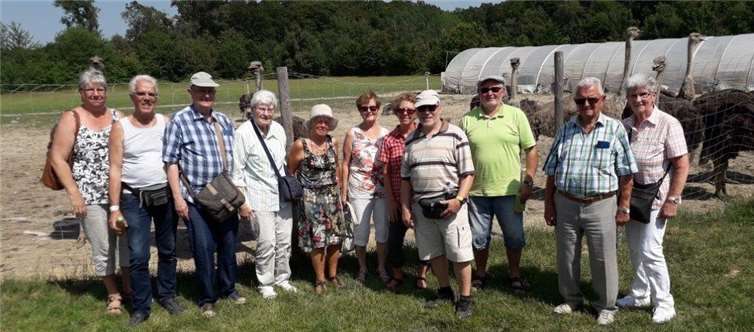 Die Krufter Senioren erfuhren so einiges über die großen Vögel. Foto: privat