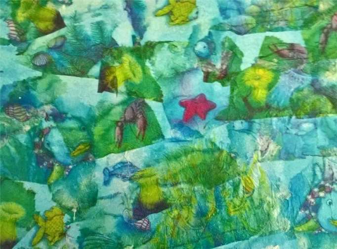 Die Künstler lassen Farben fließen und bringen fantasievoll ihre innere Stimmung zum Ausdruck. Foto: privat