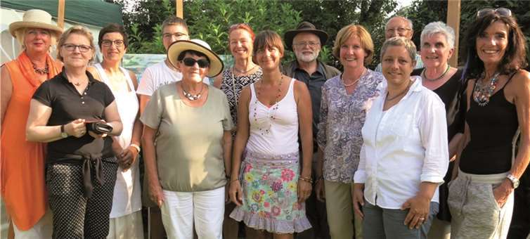 Die Künstlergruppe ART/KOMM und ihr Helferteam. Gemeinde Wachtberg