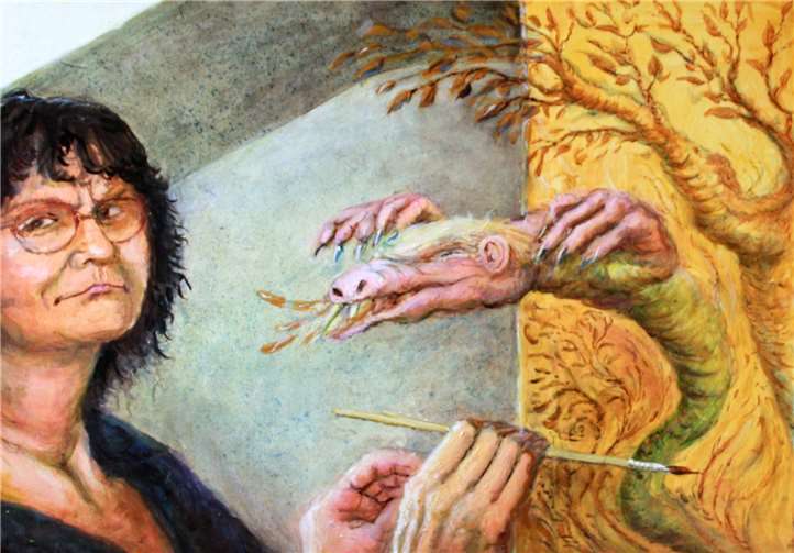 Die Künstlerin überzeugt durch scharfe Selbstbeobachtung. Eva M. Töpfer