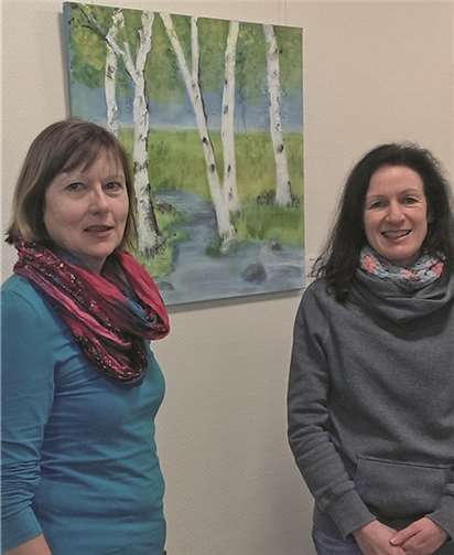 Die Künstlerinnen Maria Friedrich (l.) und Sabine Diederich. privat