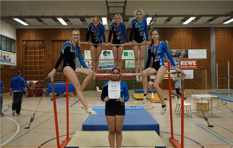 Die Kür-Turnerinnen durften sich über einen tollen dritten Platz freuen. privat