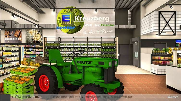 Die Kundinnen und Kunden können sich auf ein topmodernes und einladendes Einkaufsambiente freuen. Foto: E-Center Kreuzberg