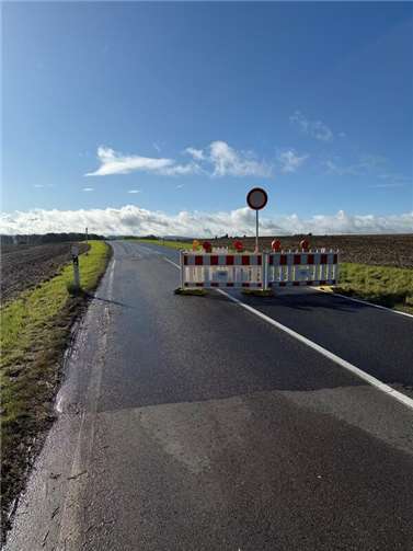 Die L 82 bei Naunheim.  Foto: privat