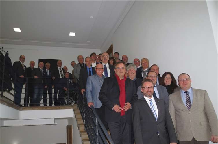 Die LAG-Vollversammlung der LEADER-Region Rhein-Eifel nach der Konstituierung. privat