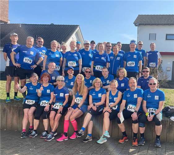 Die LG Laacher See war mit der größten Gruppe beim Volkslauf in Urmitz am Start.  Foto: privat