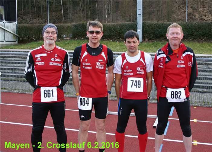 Die LG-Laufgruppe beim 2. Lauf der WLS in Mayen.privat