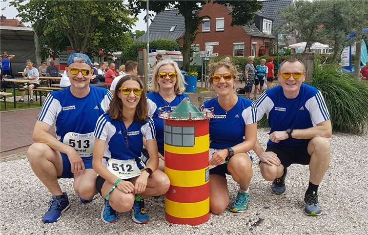 Die LG-Mannschaft vor dem Start in Greetsiel. privat