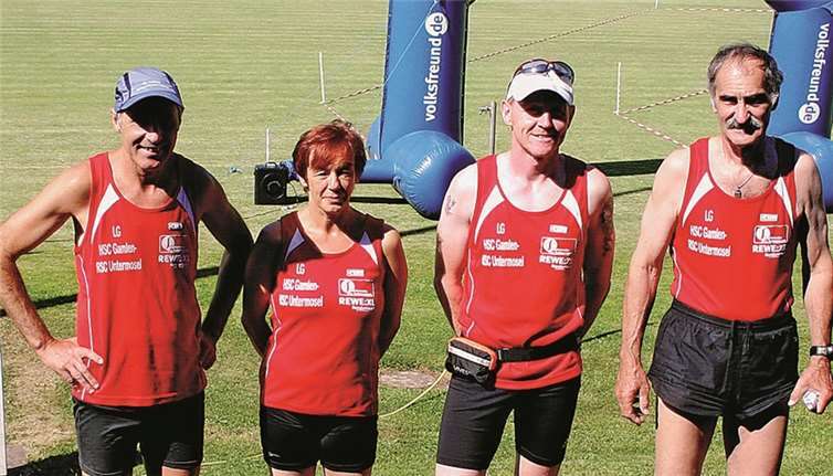 Die LG-Teilnehmer beim Hasborner Freundschaftslauf. privat