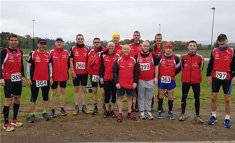 Die LG stellte die größte Teilnehmergruppe beim Cross-Start 2019 in Laubach. Fotos: privat