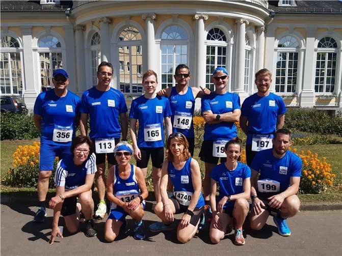 Die LG’ler beim Volksbank Stadtlauf in Bad Ems.  Fotos: privat
