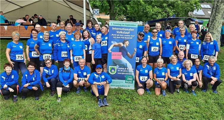 Die LG’ler vor dem Start beim Murrelauf in Sinzig-Westum.  Fotos: privat