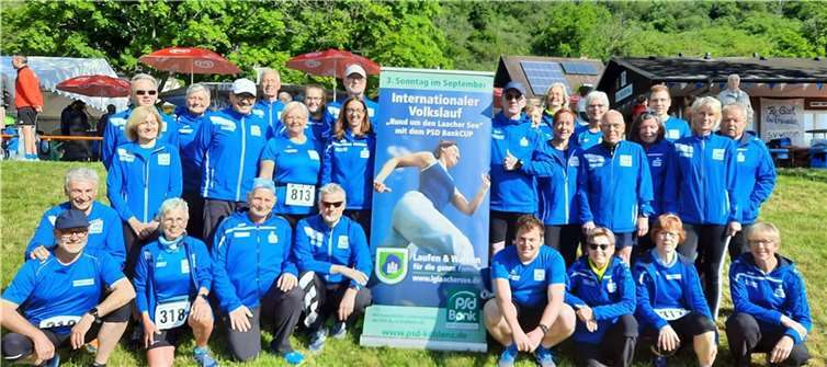 Die LG’ler vor dem Start beim Murrelauf in Sinzig-Westum.  Foto: Olli Michaelis