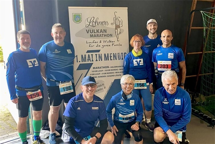 Die LG’ler vor den Starts zu den Laufwettbewerben.