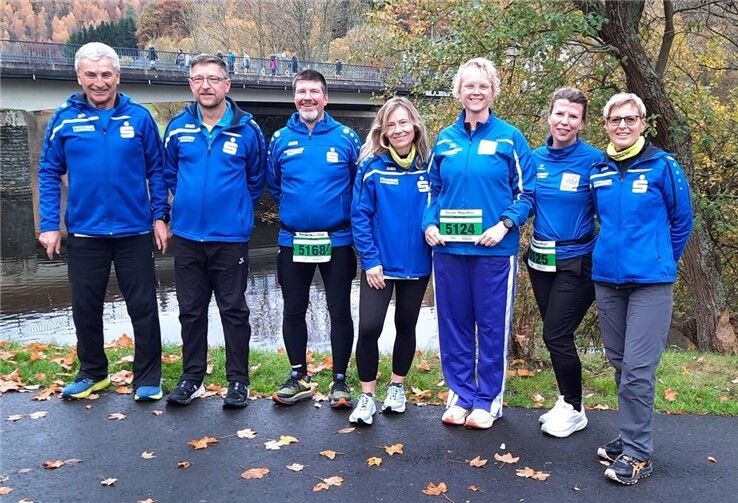 Die LG‘ler vor ihrem Start am Rursee.Fotos: privat