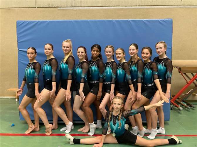 Die LK2-und LK3- Turnerinnen.  Fotos: privat