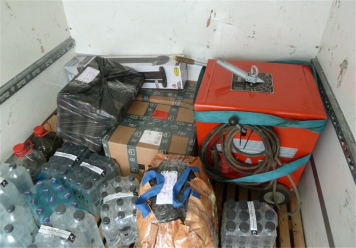 Die Ladung des Anhängers.