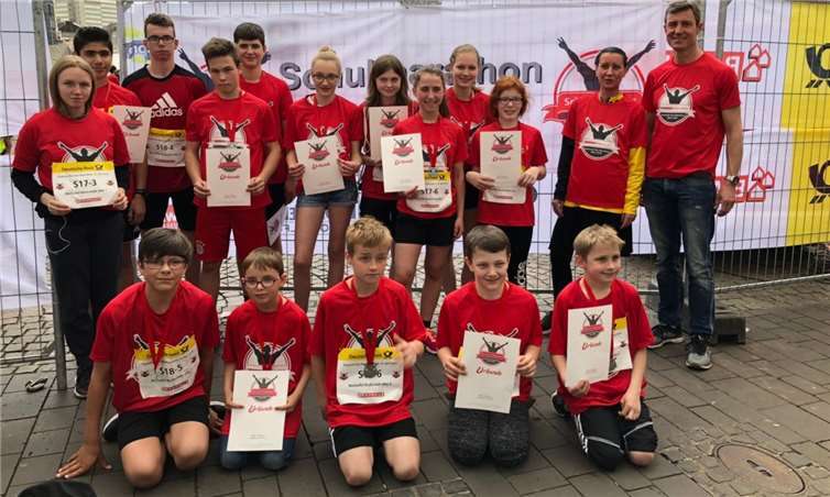 Die Läufer der Hocheifel-Realschule plus Adenau durften sehr zufrieden sein.privat
