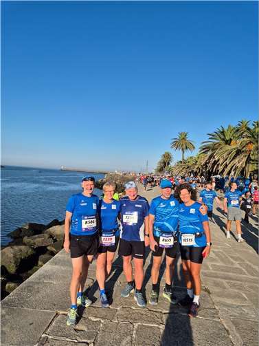 Die Läufer der LG Laacher See in Porto.  Foto: privat